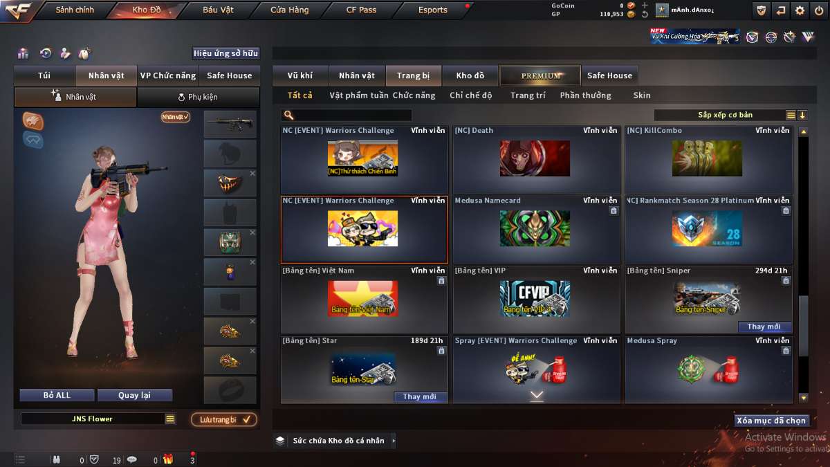 shop acc cf uy tin gia re